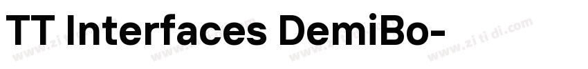 TT Interfaces DemiBo字体转换